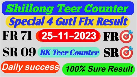 teer counter photos|Shillong TEER RESULT [05 July 2024] Today LIVE FR, SR.